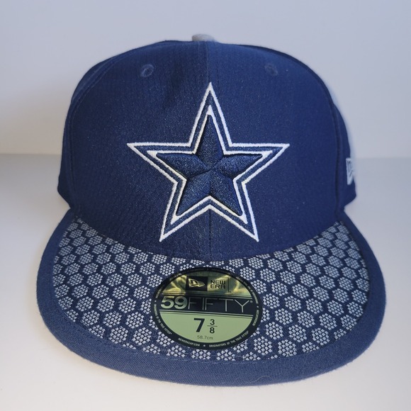 New Era Other - New Era 59fifty Dallas Cowboys On Field Hat Cap Size 7 3/8 Blue White